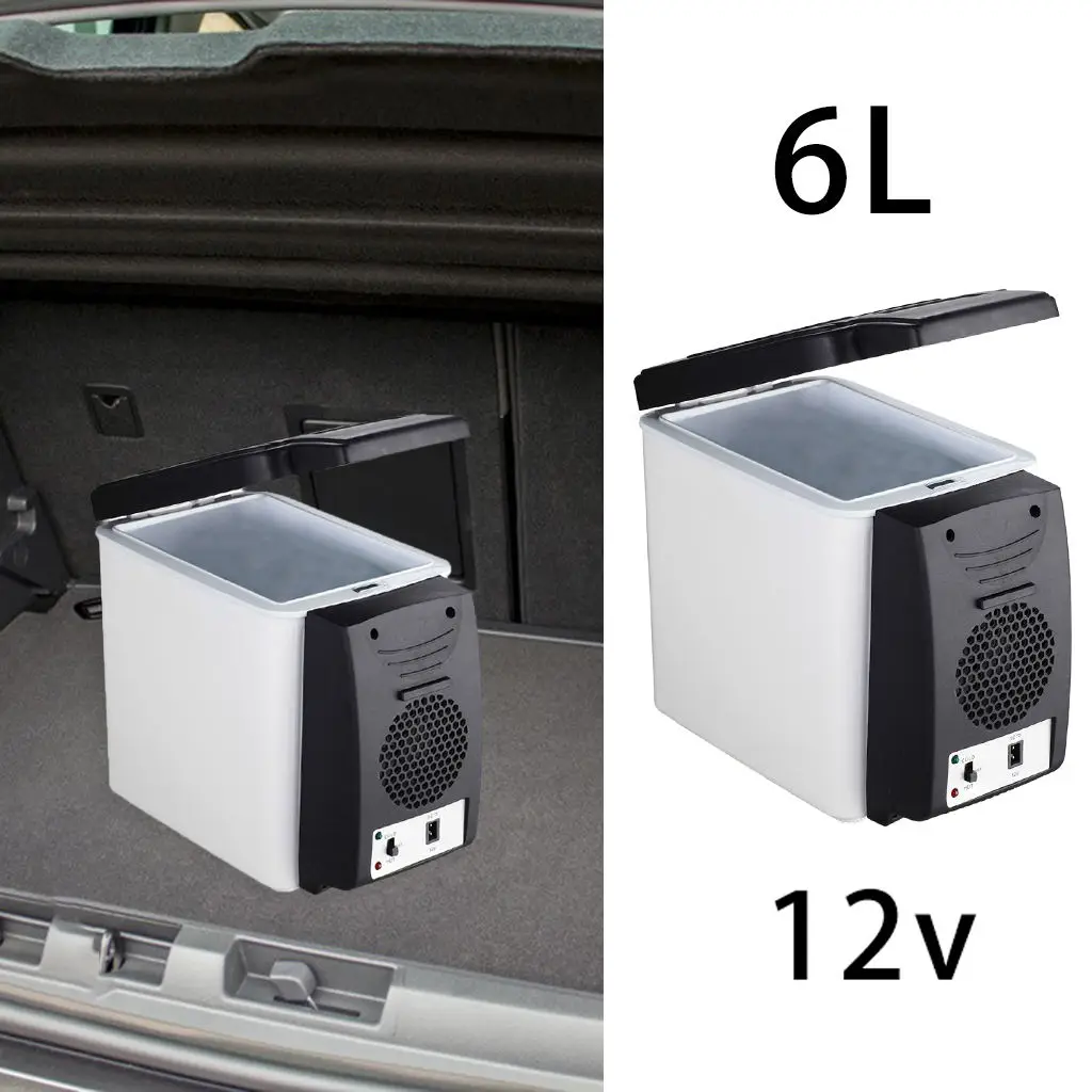 6L Mini Car Fridge Cooler Warmer12V Travel Refrigerator Portable Electric Ice box Cooler Box Freezer