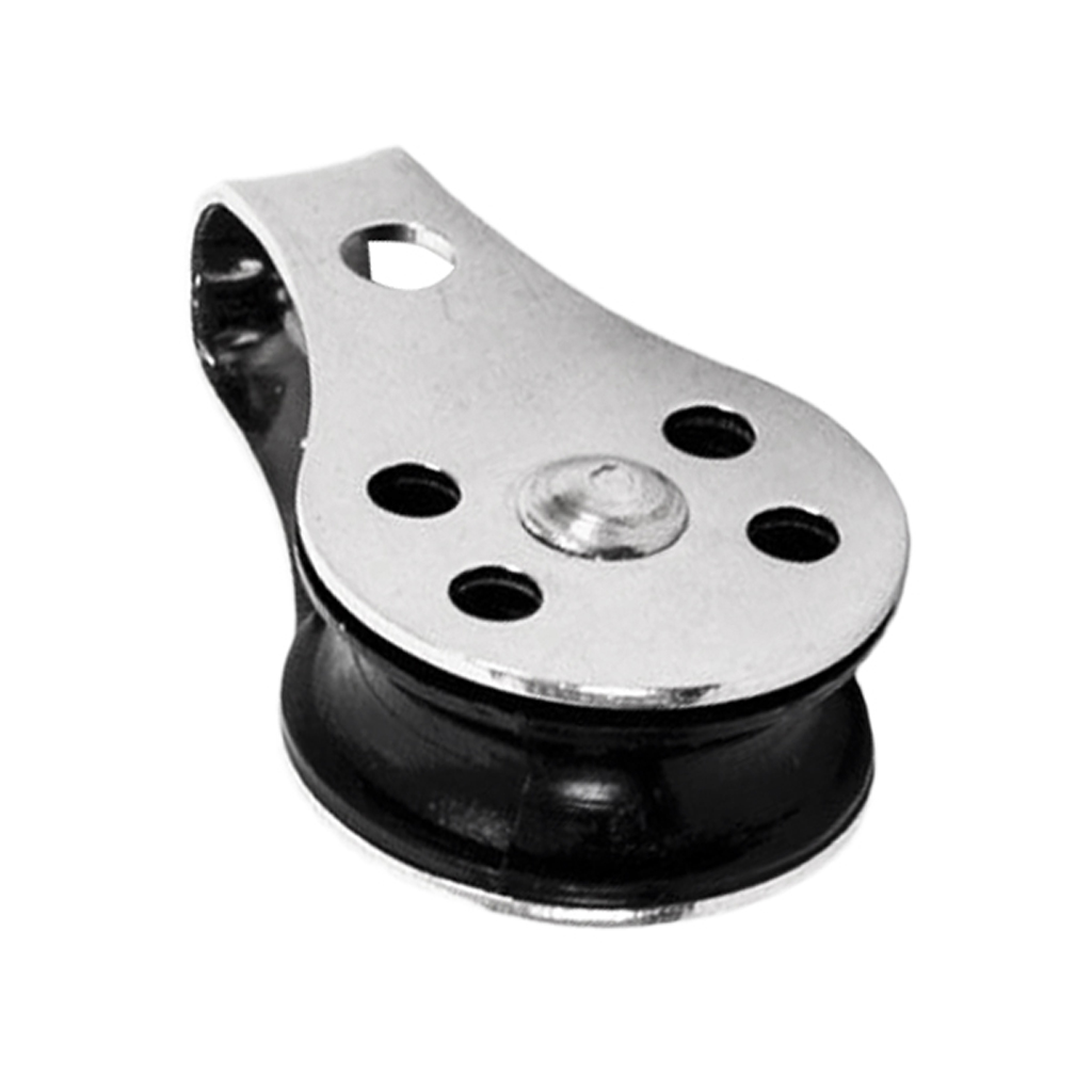 M5 Marine Grade Stainless Steel Single Pulley Blocks for Kayak Canoe Boat Fishing Anchor Trolley Kit