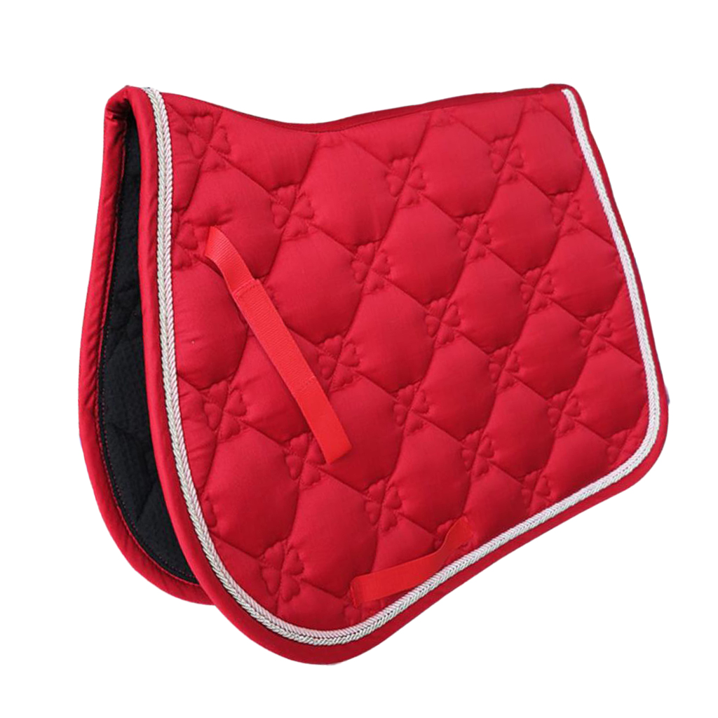 English Horse Saddle Pad Pony Jumping Show Saddle Pad Horse Half Saddle Blanket Pad Cover Anti-Slip Horse Riding Saddle Pad