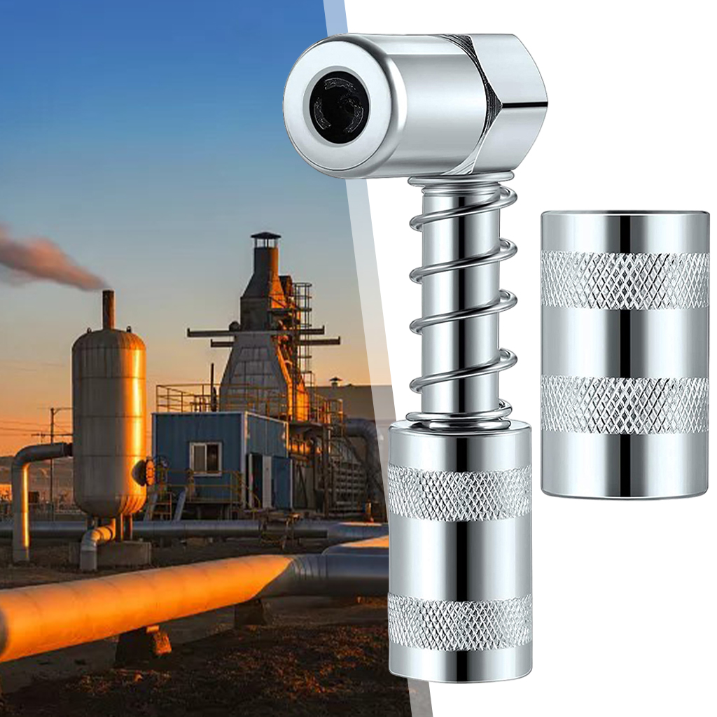 Digger 90 Degree Grease Coupler Grease Fitting Tool Durable and Sturdy, Suitable for Auto, Farm, Truck or Industrial Use