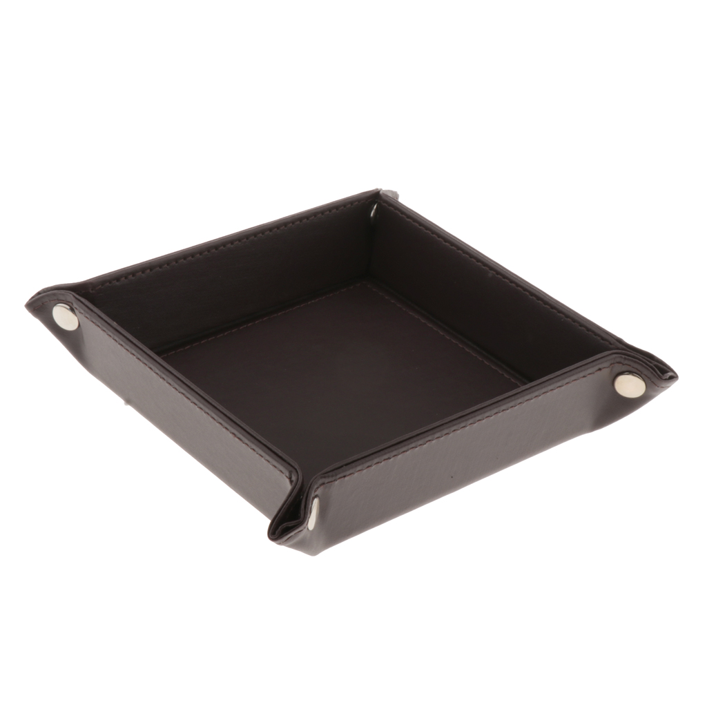 Coin Storage Rolling Dice Tray Party Flat Square DND Games Fun Accessories