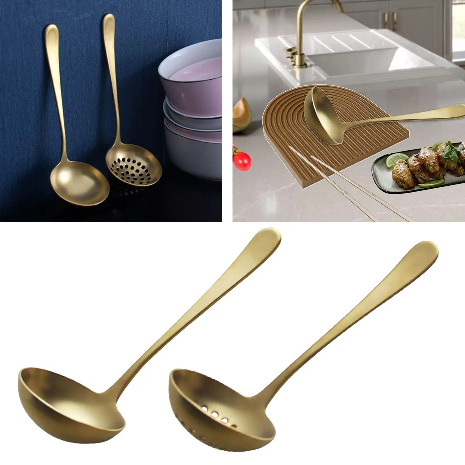Thickened Stainless Steel Cooking Spoon Kitchenware Cookware Utensil