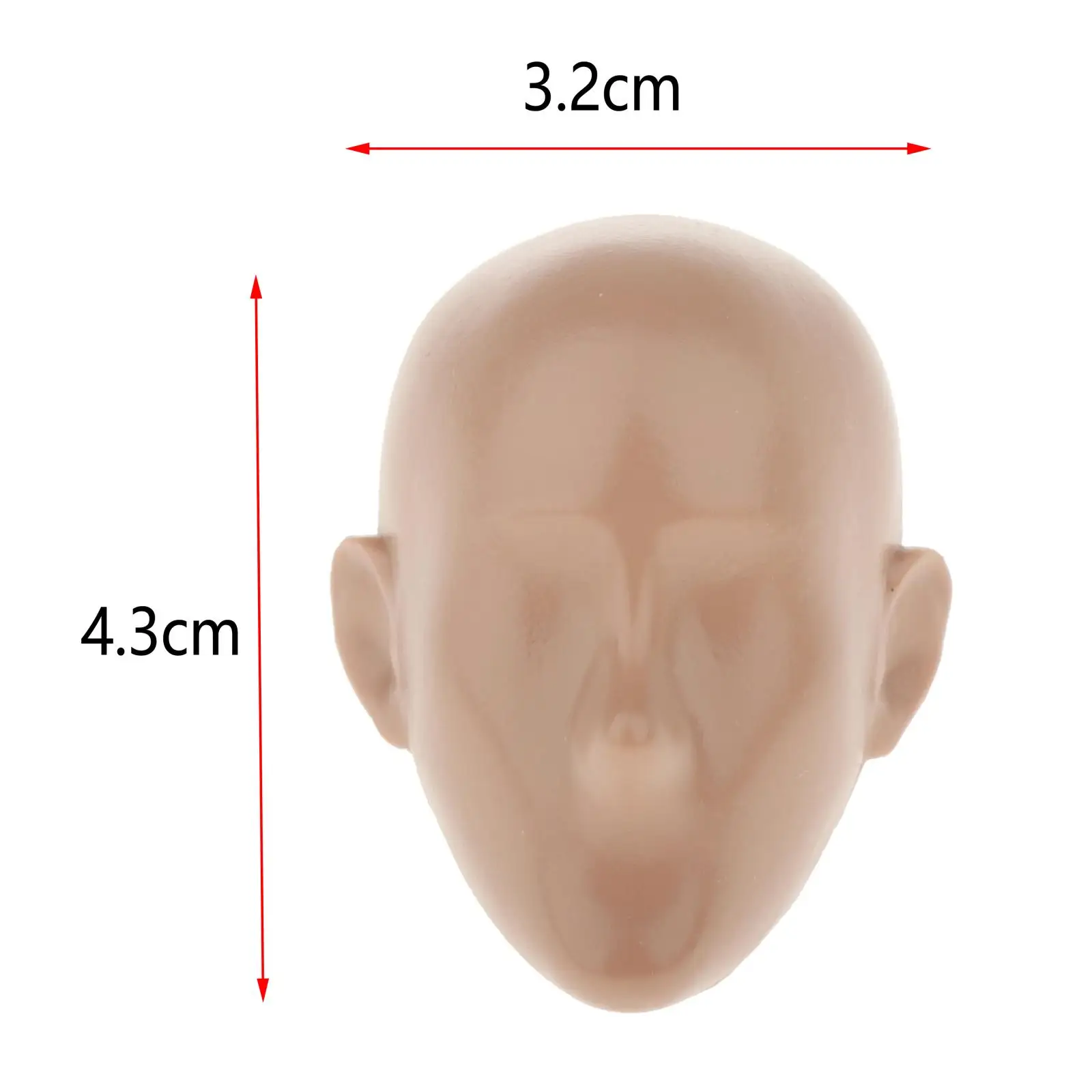 1:6 Scale Head Sculpture Carved for 12'' Action Figure Doll DIY Body Parts