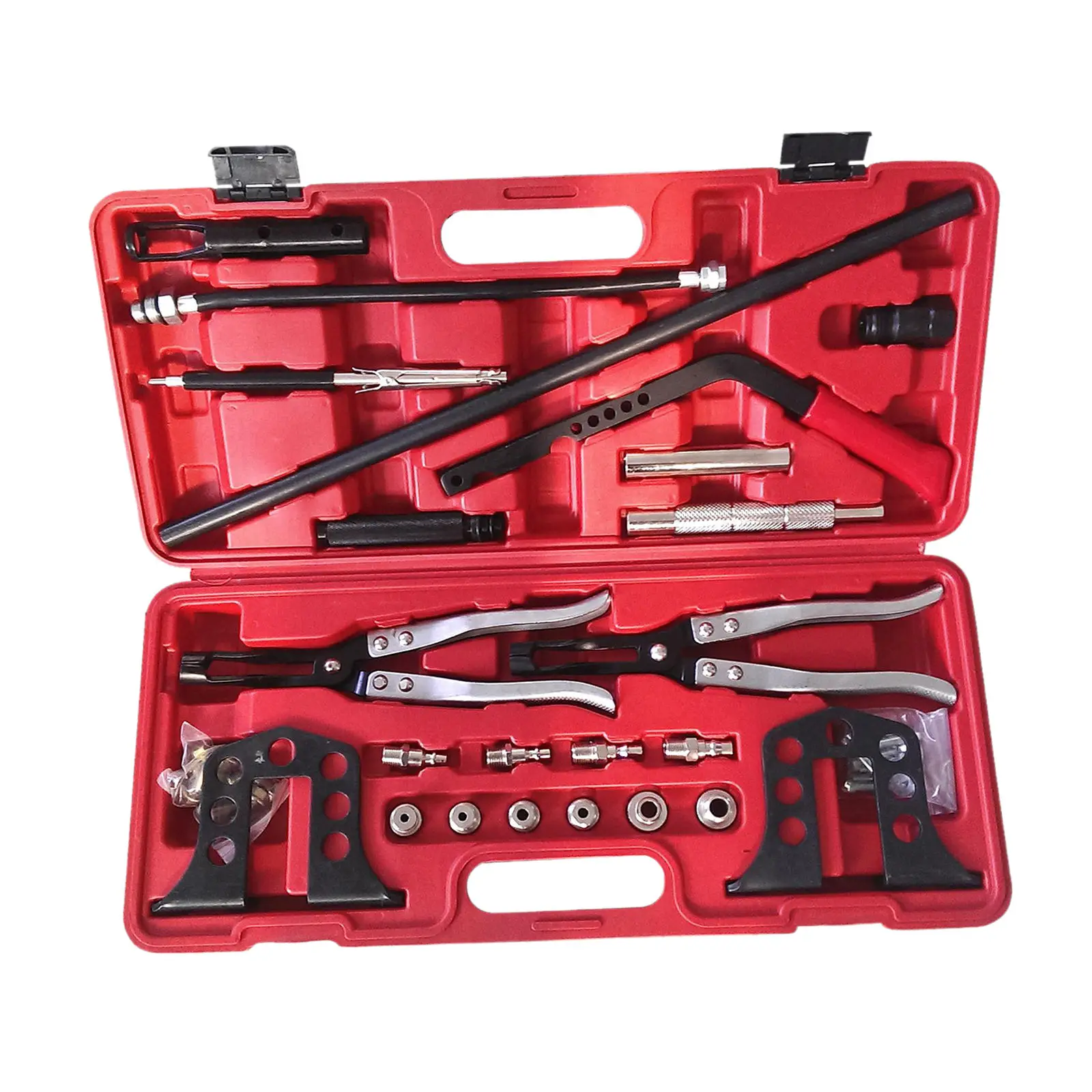 Pro Cylinder Head Service Tool, For Valve Springs Guides Bushes Stem Seals Set, Fit for 8 16 and 24 Valve Engines Tools
