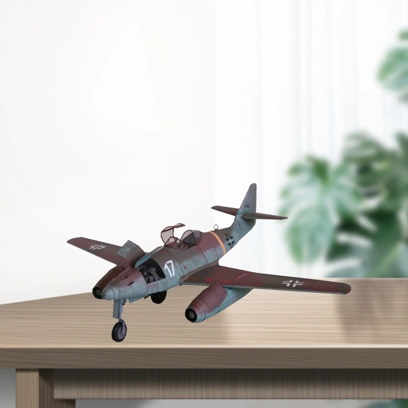 1Pcs DIY 1:33 Scale 3D German Me-262 Fighter Model Plane Aircraft Model