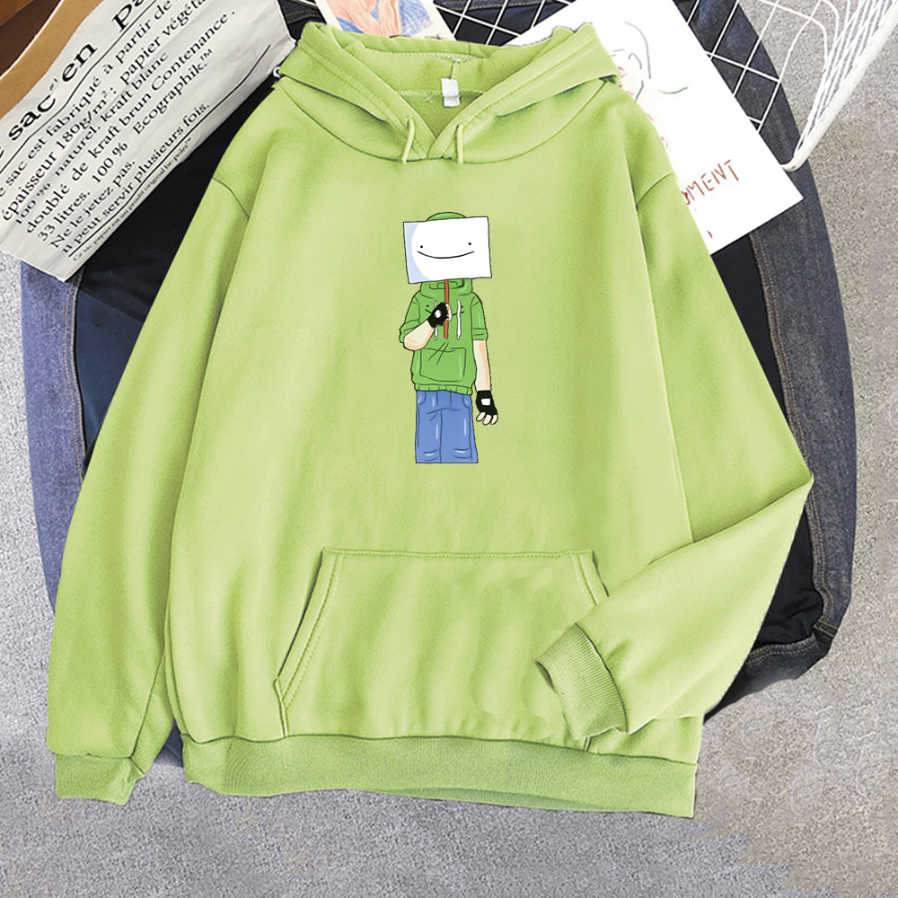 lime green dream smile hoodie