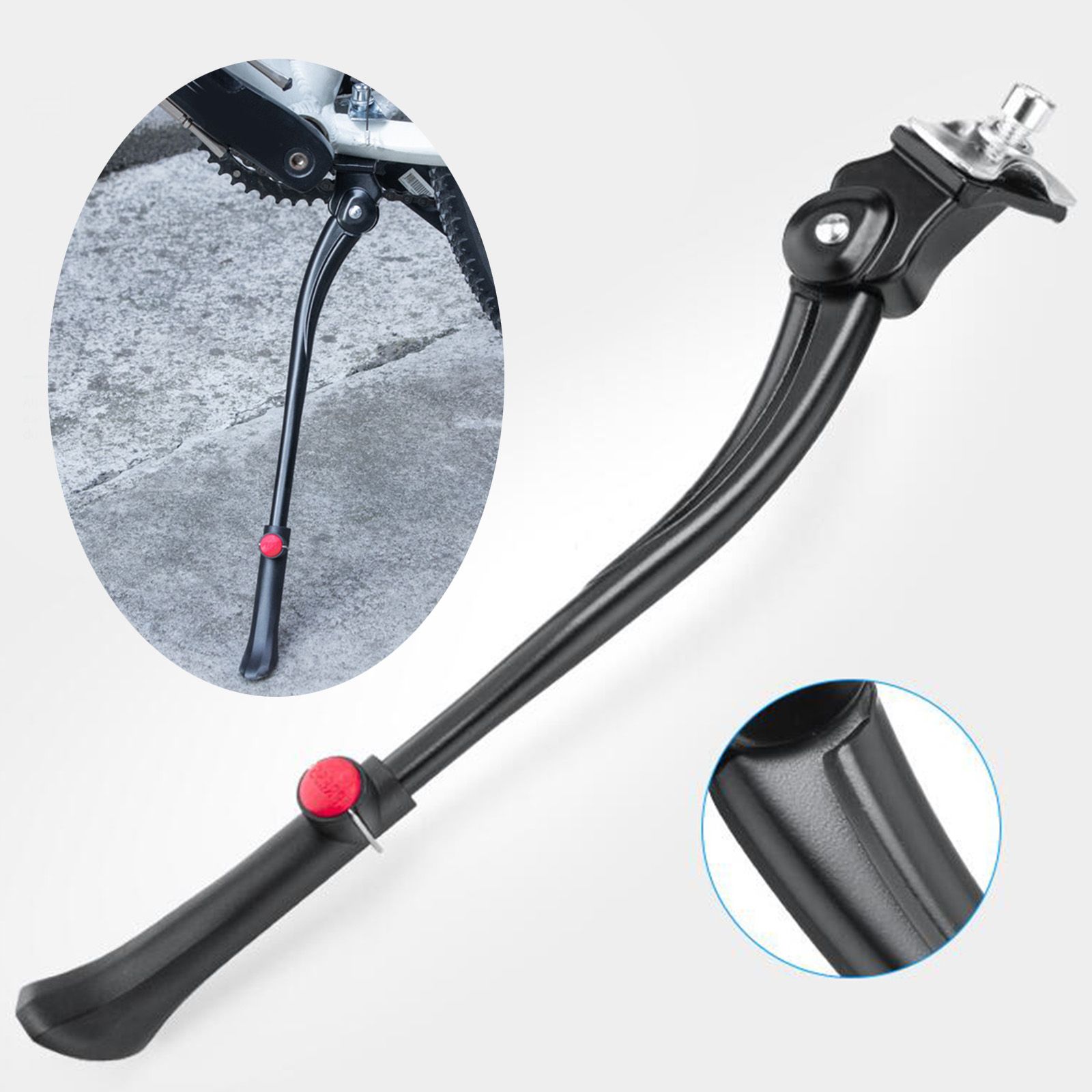 Bike Stand Black Support Bike Side Kickstand for Road Bike Bicycle Accessories MTB Mens Kids