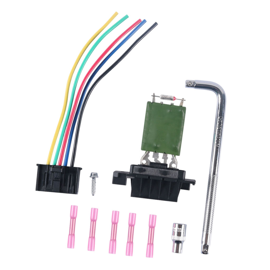 Car Motor Blower Fan Resistor Air Conditioning Fan Speed Resistor With Wiring Harness for Vauxhall Corsa D 13248240 55702407