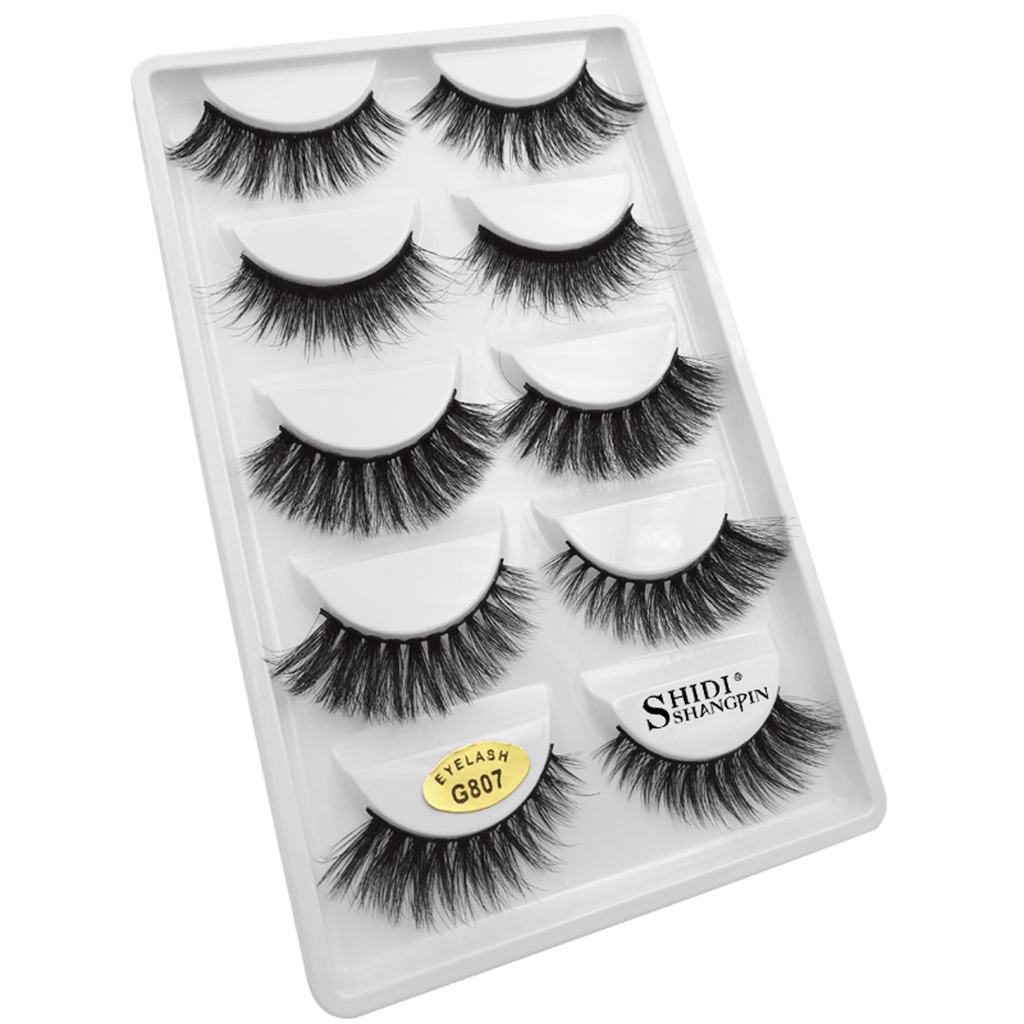 5 Pairs Lashes Handmade False Eyelashes Professional Fake Eyelashes,Very Natural