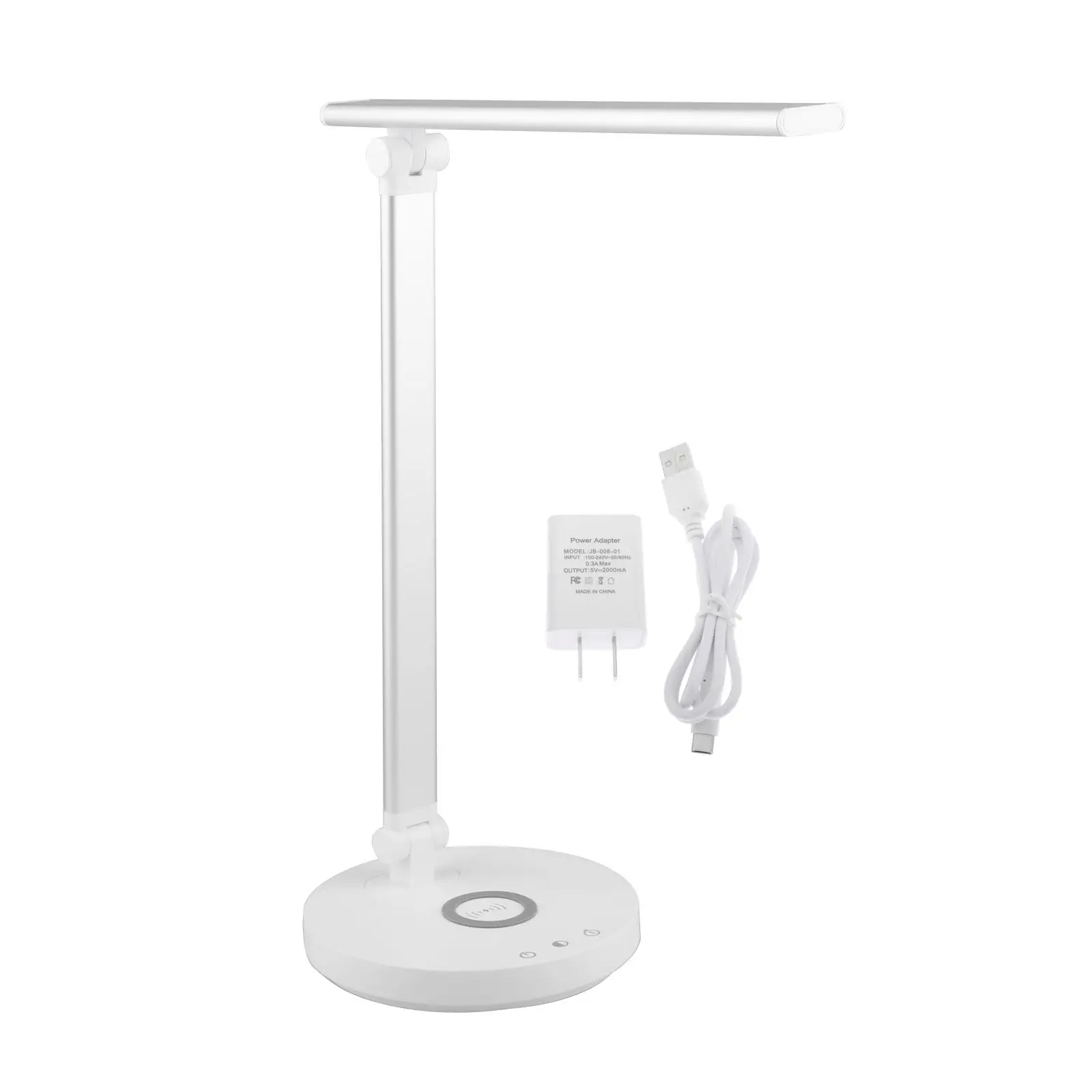 LED Desk Lamp with USB Charging Port Table Lamp with 5 Brightness Lighting