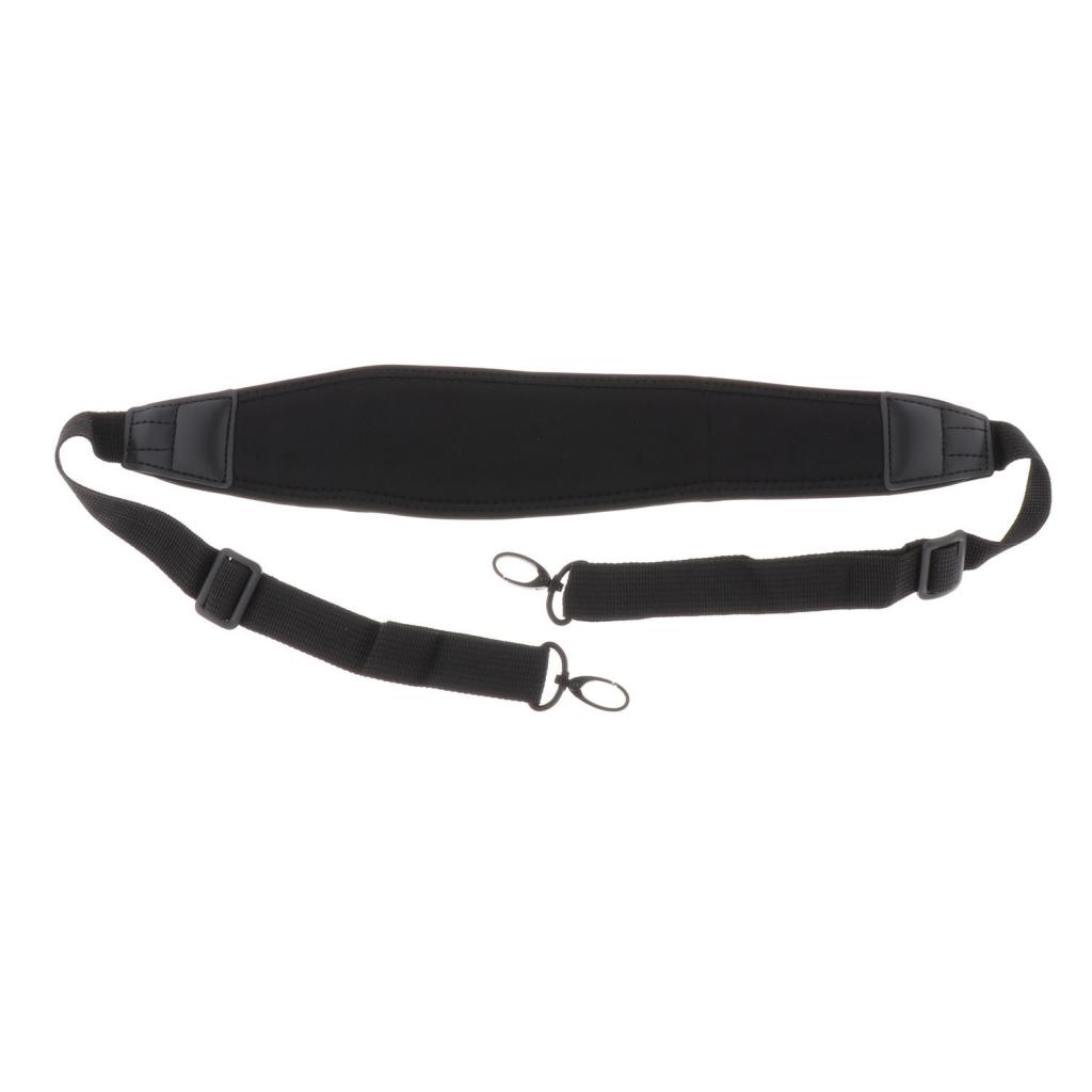 Waterproof Durable Saxophone Strap Sax Strap Belt with Soft Thick Pad Black