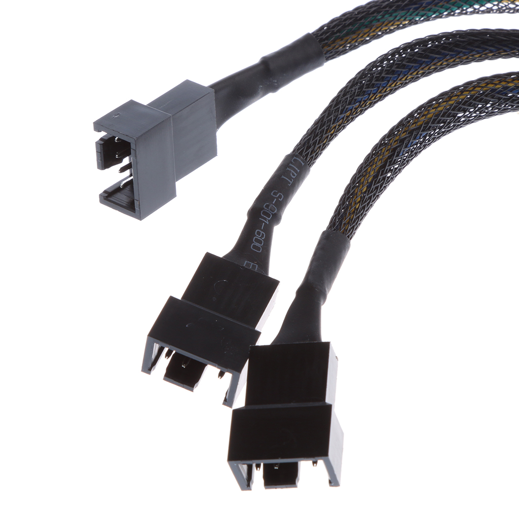 15cm 4 pin PMW Fan Y Splitter  Extension Cord 1 to 3 Fan Line
