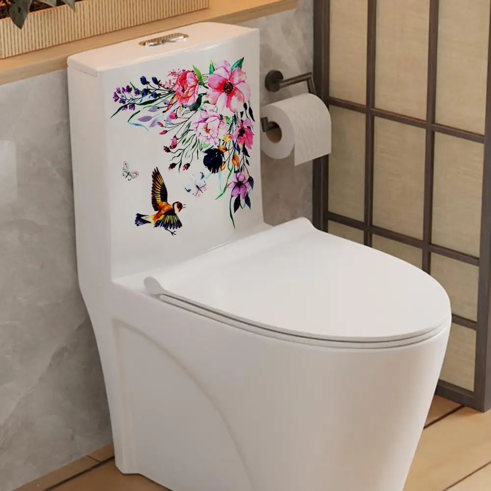 Details about   Classic Watercolor Rose & Butterfly Sticker Home Wall & Toilet Decals Decoration