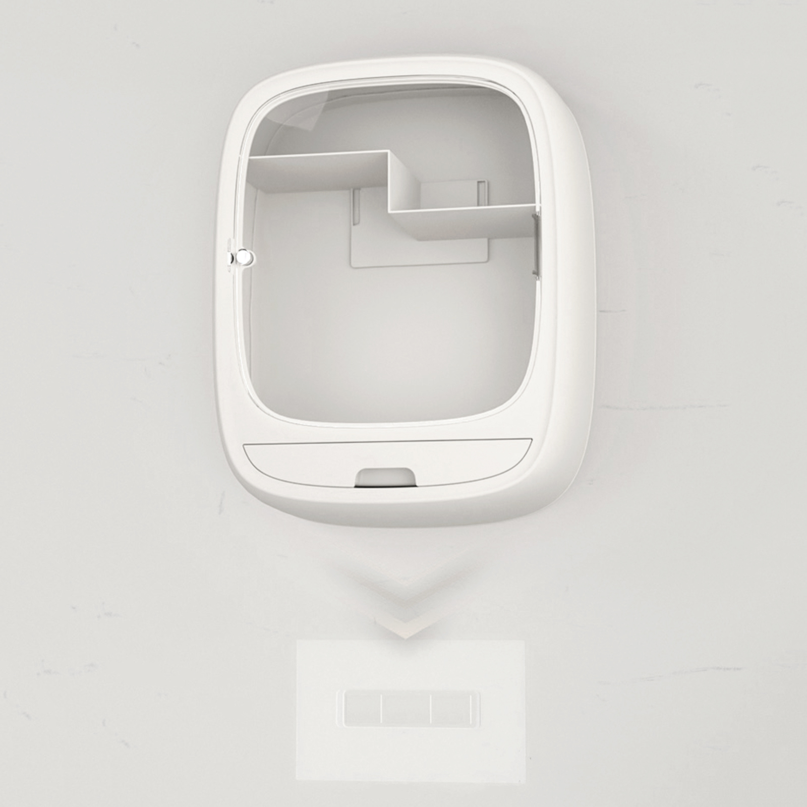 Wall Hanging Makeup Organizer Storage Cosmetic Box Rack for Bathroom, Bedroom, Living Room, Save Space Wall Hanging Makeup Organizer Storage Cosmetic Box Rack for Bathroom, Bedroom, Living Room, Save Space