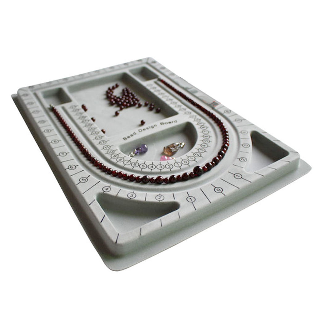 Bracelet Necklace DIY Measuring Tool Choice Beads Gray Disc Plate Design