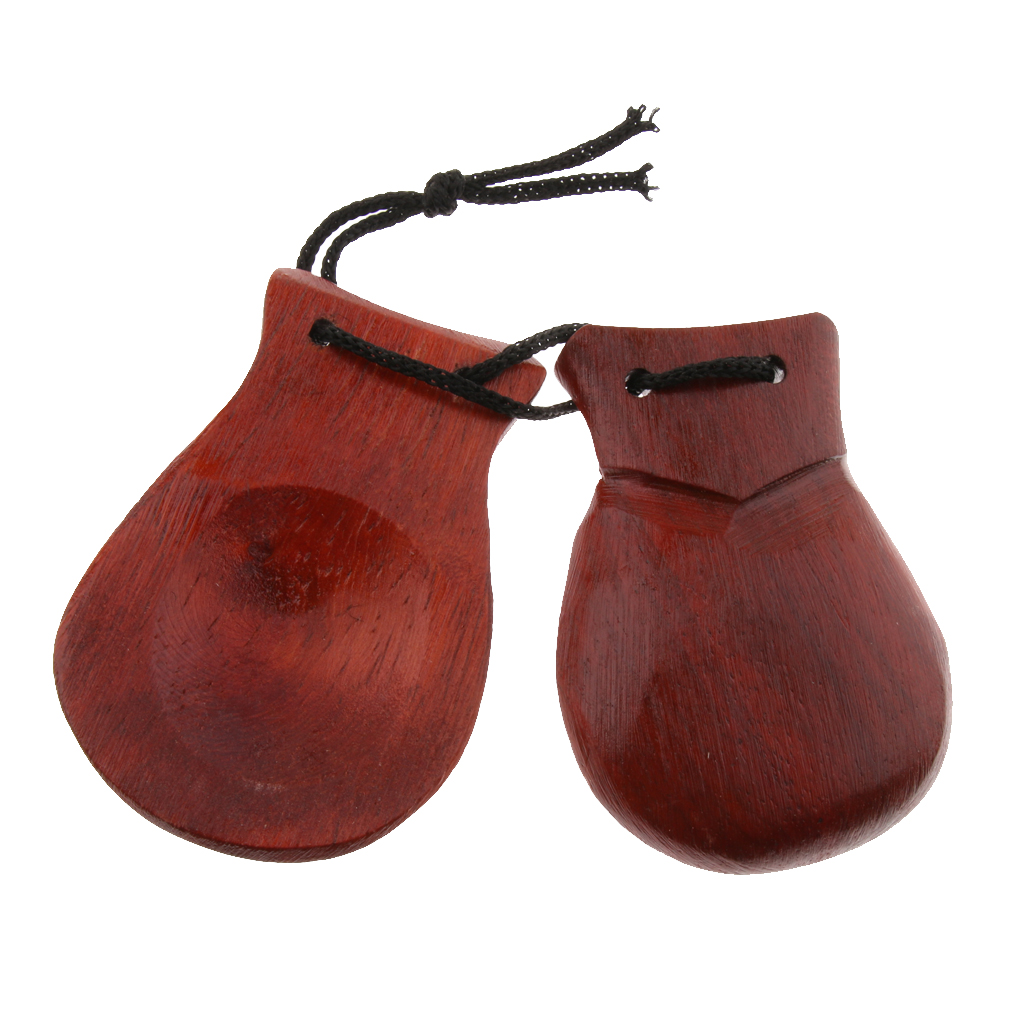 Children Percussion Toys Castanets Brown Chestnuts 8 X 5.5 X 2cm