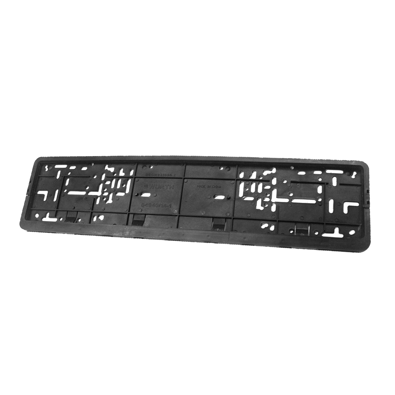 PVC Plastic Car Vehicles License Plate Holder License Bracket Car Tag Covers Fits EU Standard Cars Easy Installation Waterproof