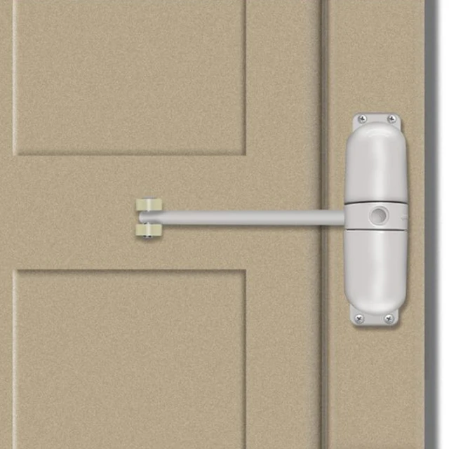 E5BE – ferme-porte automatique à poulie, charnière de fermeture de porte à  ressort réglable, ferme-porte Commercial léger, installation facile -  AliExpress