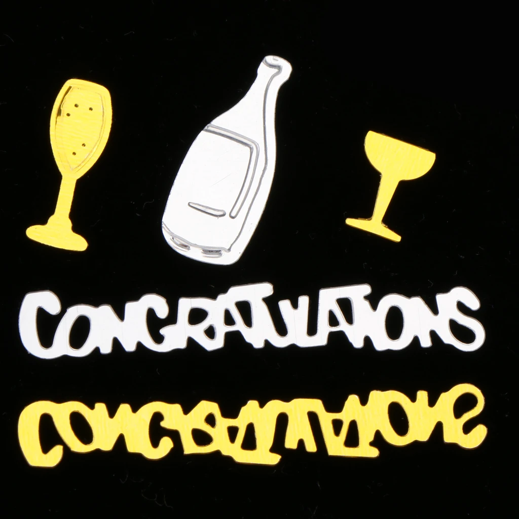 Congratulation  Champagne Table Confetti Graduation Accessory