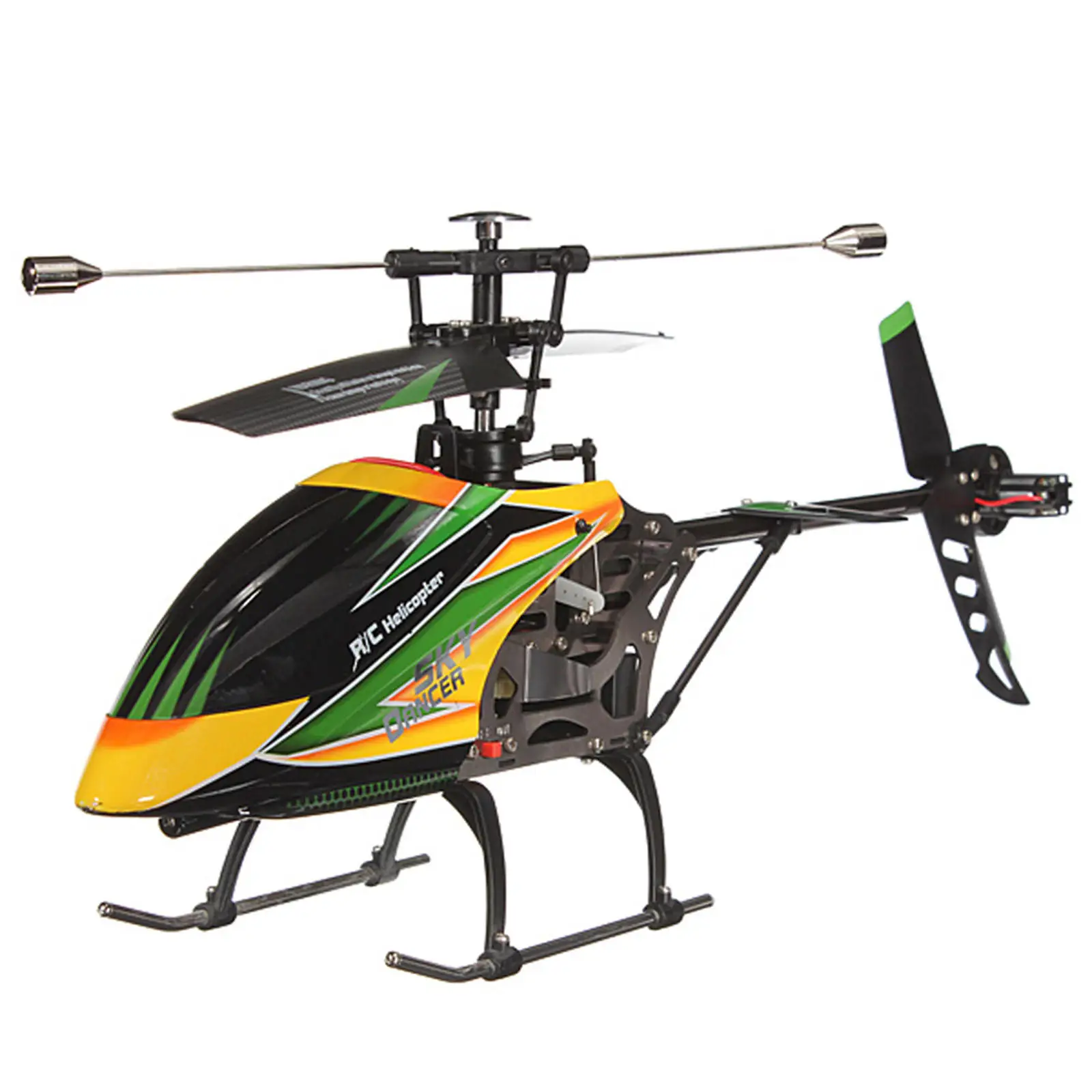 Yellow 2.4G Display 4CH RC Remote Control Helicopter RTF For WLtoys V912 Exquisitely Designed Durable for Boys Kids