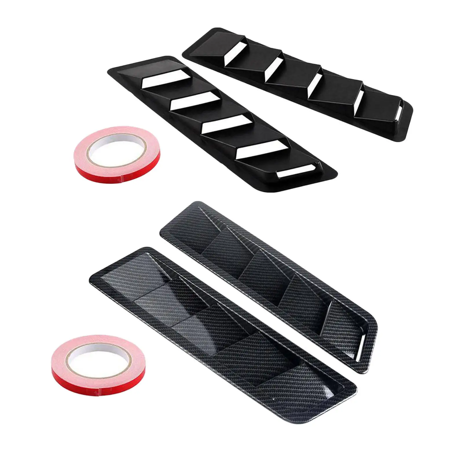 Car Hood Vent Scoop Kit Louver Air Flow Intake Panel Trim Vents Bonnet Cover Universial Vehicles for Decorative Race Car