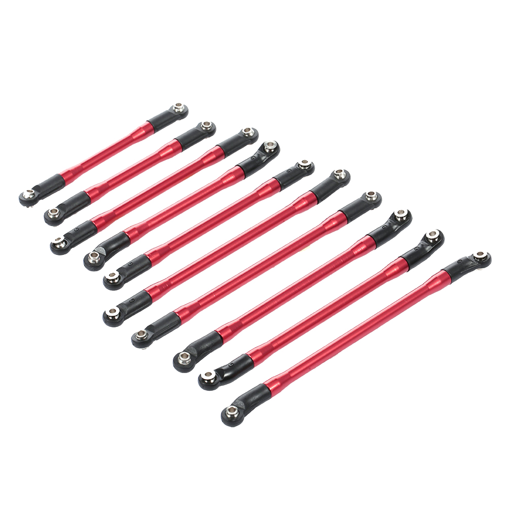 MagiDeal 10 Alloy Linkage Pull Rod Link for Axial SCX10 II 90046 1/10 RC Car