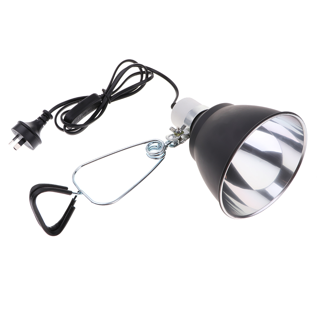 Lightings Accessories E27 Aquarium Ceramic Reptile Lamp Habitat Lighting Reflector Holder AU Plug