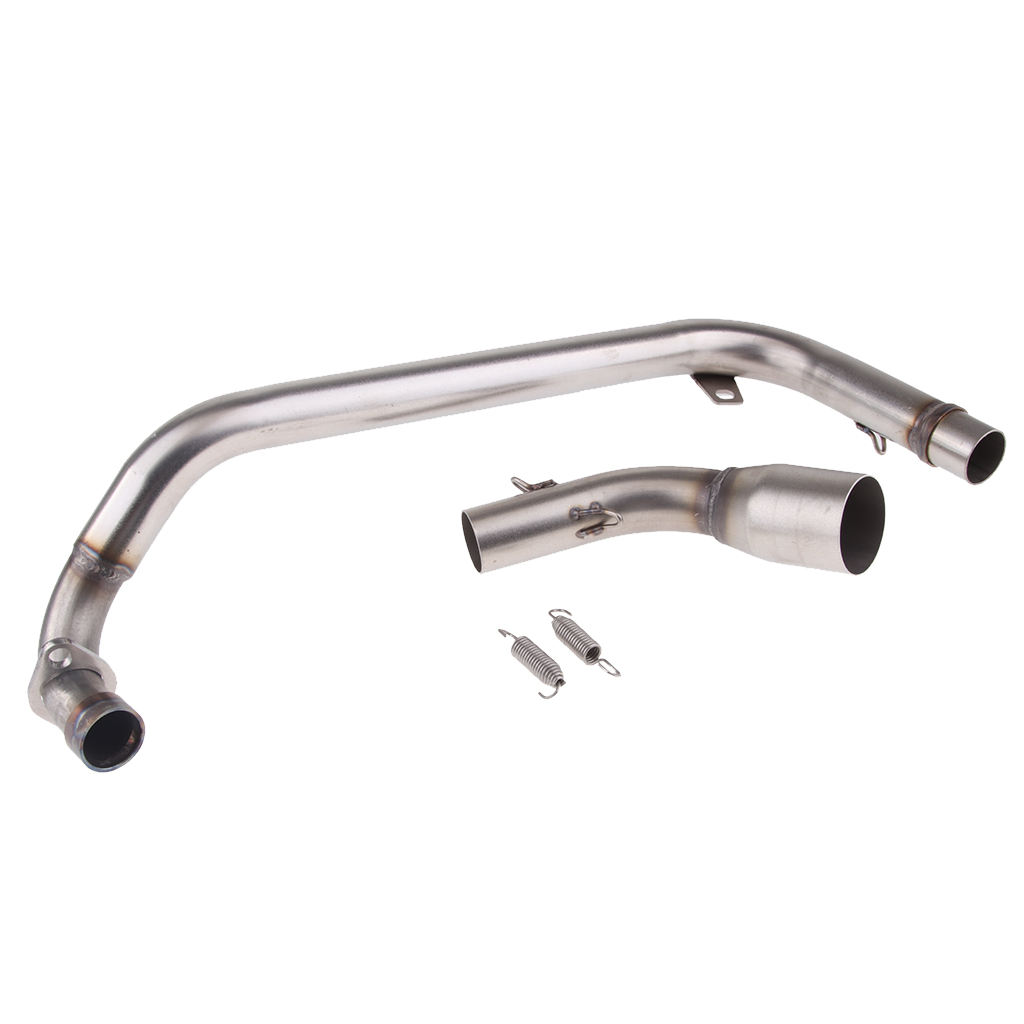 Motorcycle Exhaust System Mid Pipe Stainless Steel Slip On for HONDA MSX125
