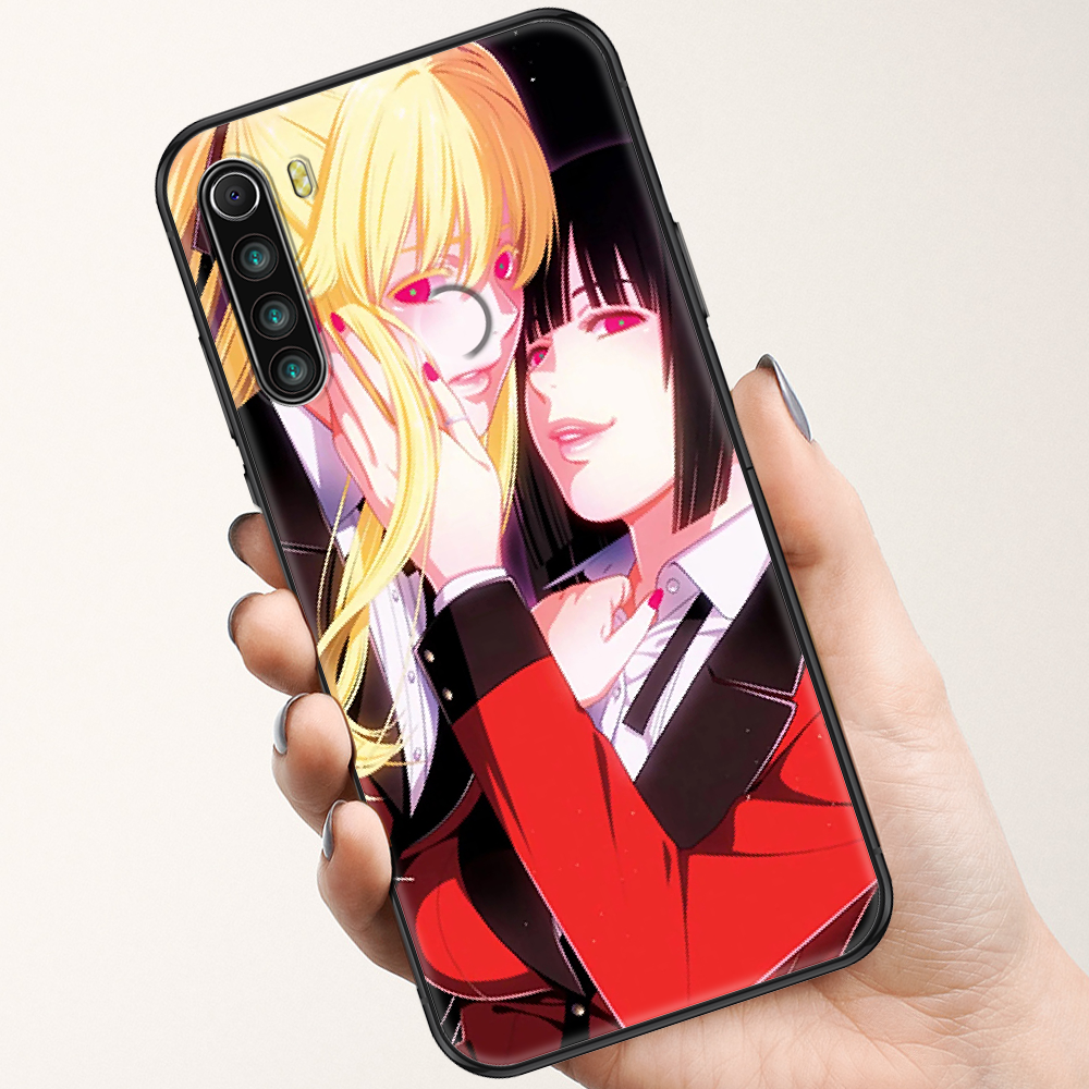 Чехол KAKEGURUI для телефона с аниме для Xiaomi Redmi Note 7 8 9 10 7A 8T  9A 9T 9S 10S Pro, черный роскошный чехол, красивые художественные 3d-чехлы  | AliExpress