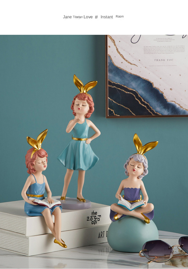 Decoração para Casa Sala de Estar Presente do Feriado Estilo Nórdico Bolha Menina Escultura Personagem Modelo Quarto Decoração Pequena 11 Lâmpada 3D Anime Figura/Ornamentos Figura
