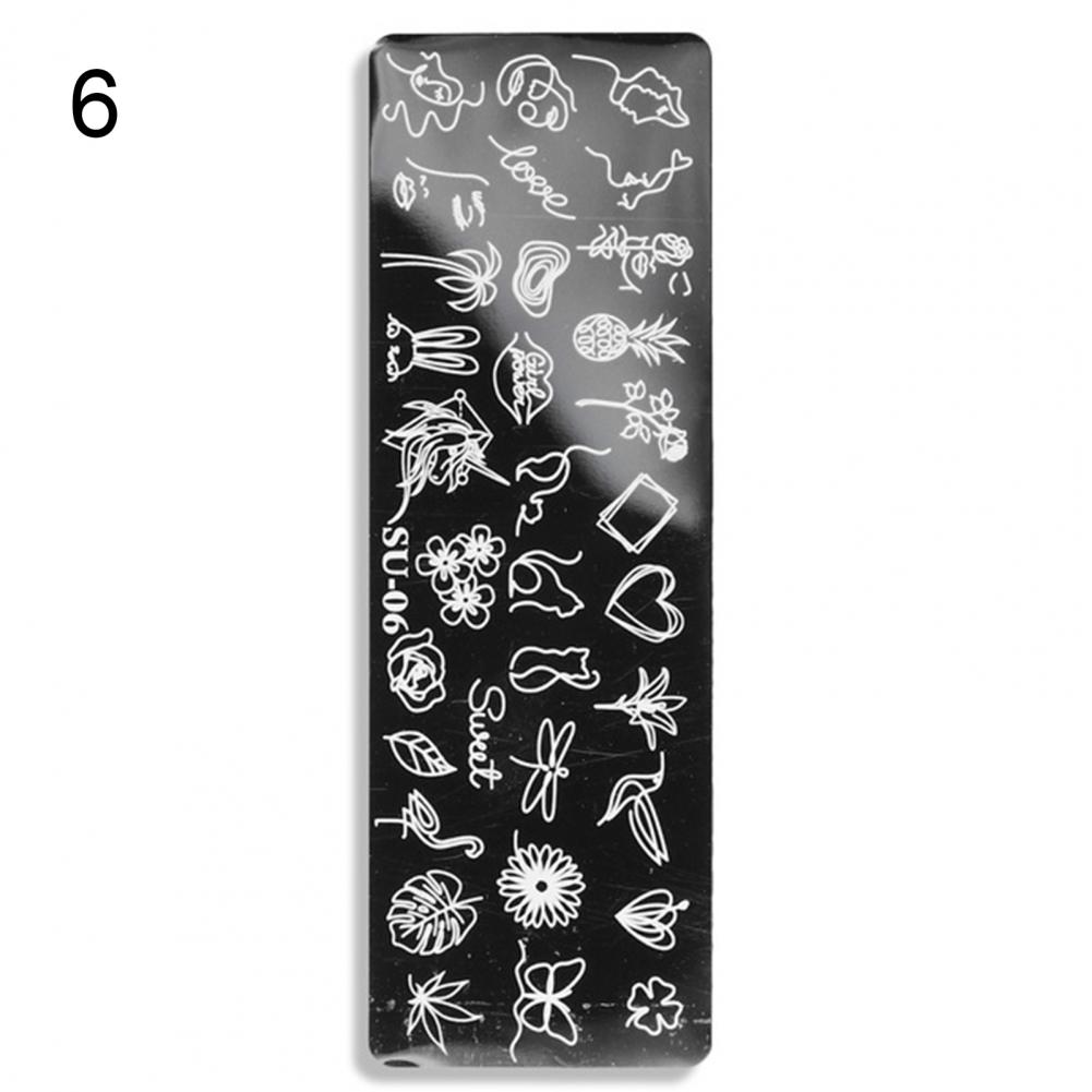 Nail Stamping Plates Human Face Design Multiple Pictures Solid Manicure Art Stainless Steel Printing Plate for Girl Nail Stamping Plates Human Face Design Multiple Pictures Solid Manicure Art Stainless Steel Printing Plate for Girl