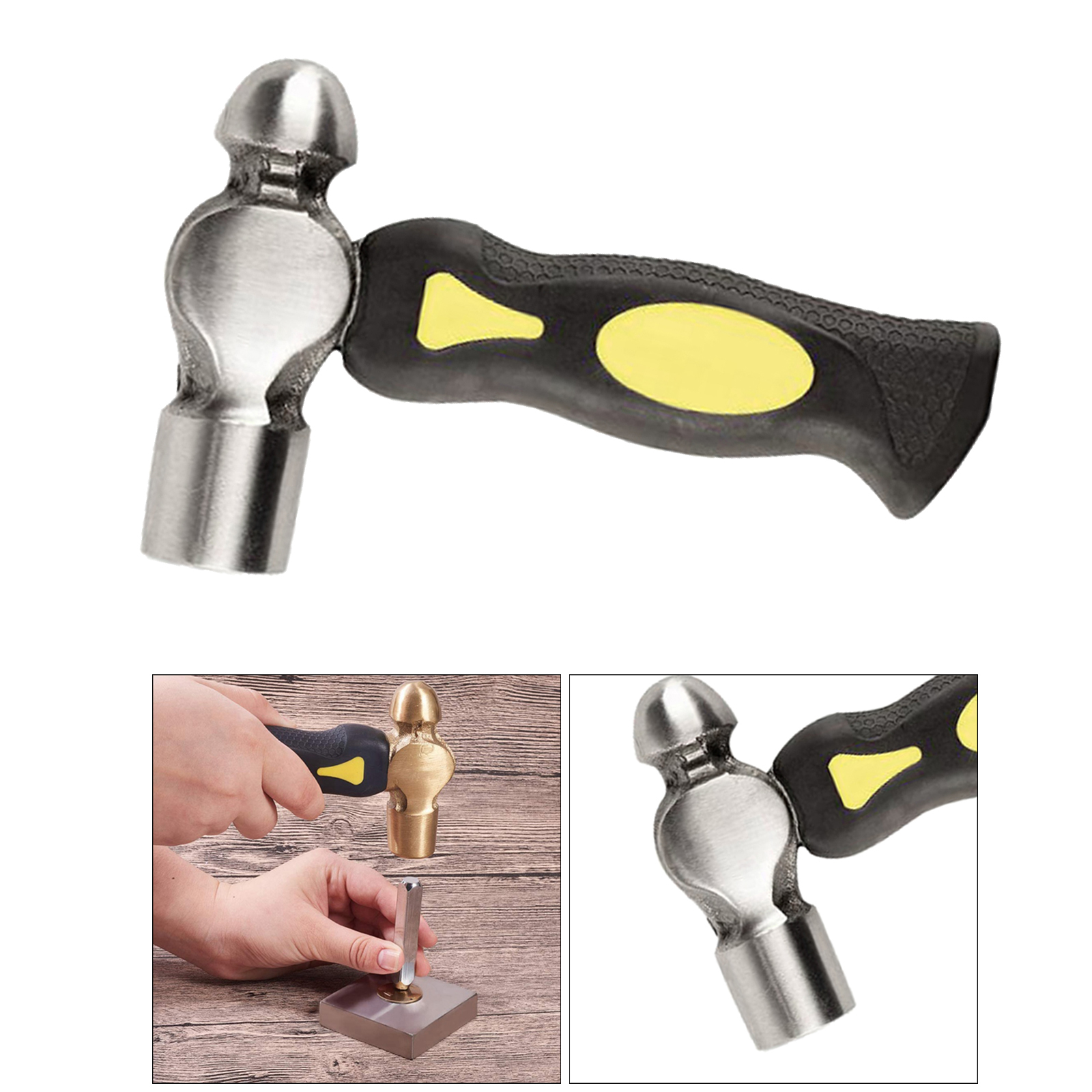 Metal Stamping Hammer Non Slip Handle for DIY Jewelry Makings Leathercrafts