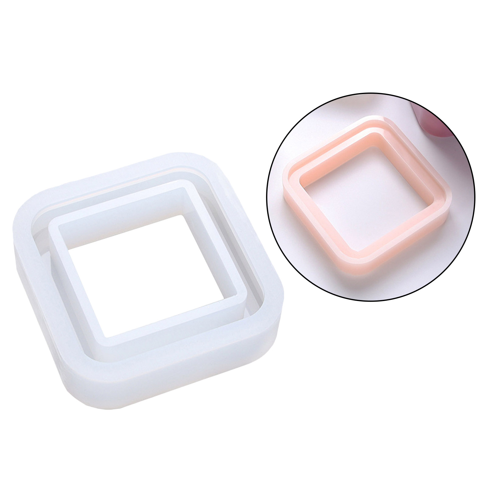 Resin Silicone Mould Jewelry Storage Casting Box DIY Making Mold Square Cylinder Pens Holder Craft Epoxy Resin Crafting Mould