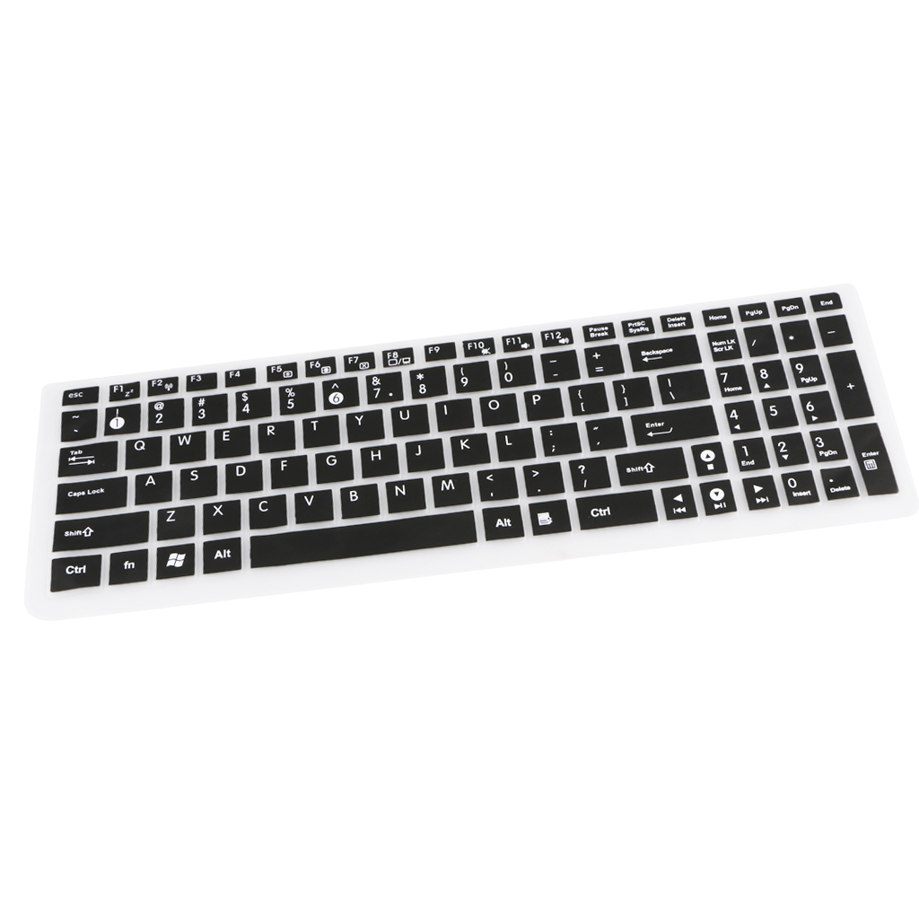 2pcs Folding Keyboard Protector Keypad Skin Dust Dirt Remove Pink & Black