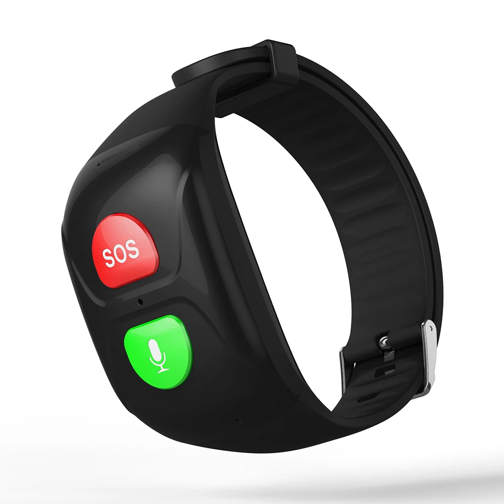 Waterproof Elderly SOS Call Smart Bracelet Fitness Tracker Anti-lost GPS Locator