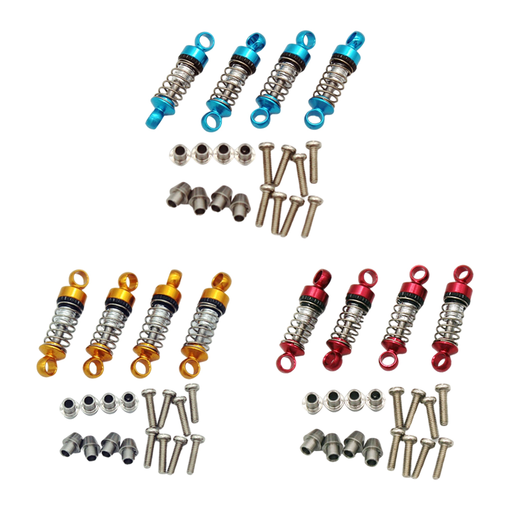 4Pcs Aluminum Alloy Shock Absorber Upgrade Parts for WLtoys K989 K969 K979 P929 1/28 RC Model  Car Replacement