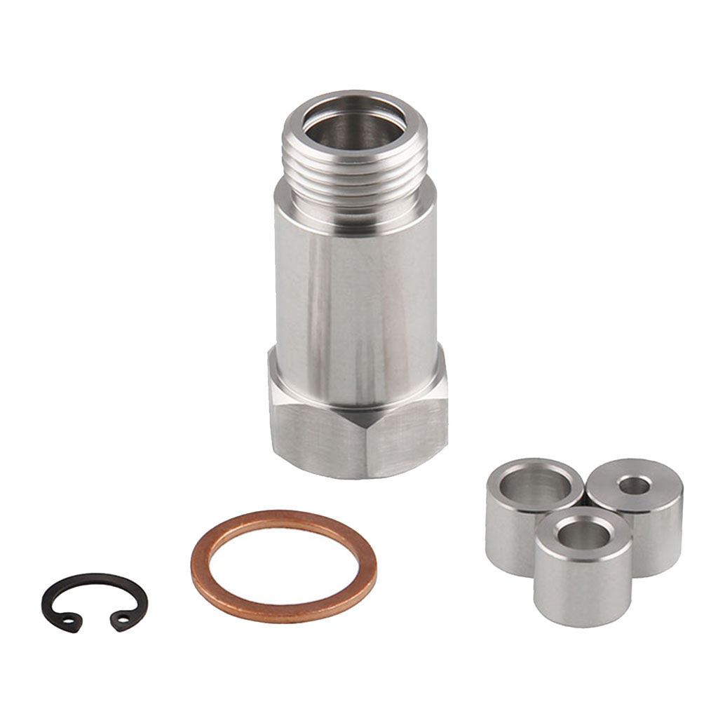 O2 Oxygen Sensor Adapter Car CEL FIX Restrictor Fitting + Gas Flow Inserts