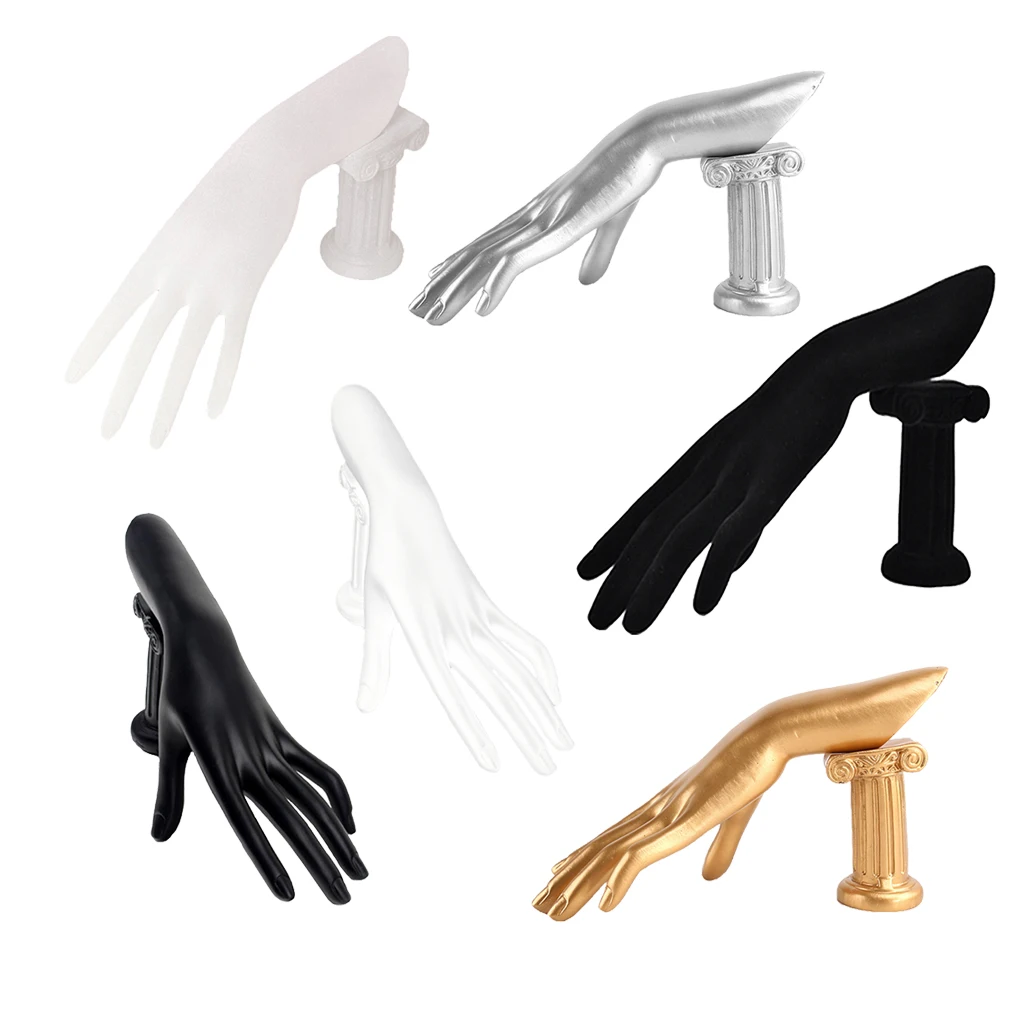 Mannequin Hand Form for Jewelry Bracelet Ring Watch Display Silver