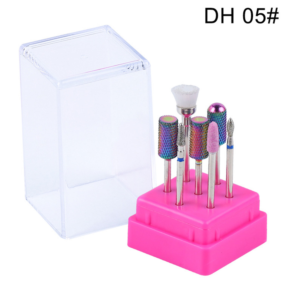 Polimento com Haste Salão de Beleza Pedicure Fresagem Cerâmica Multifuncional Brocas Conjunto Gel Limpo Unha Arte Manicure Profissional 13 Lixas e polidores de unha