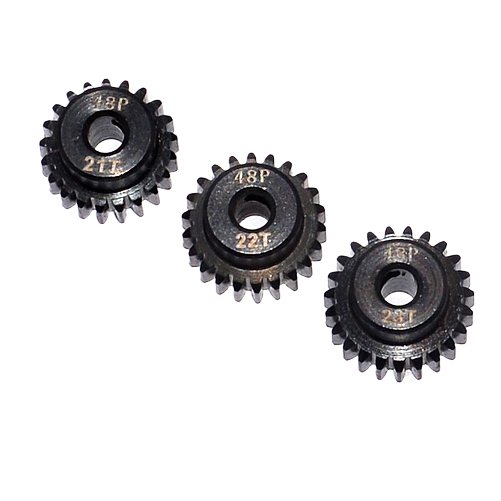 48DP 21T-23T Pinion 3.175mm Motor Gear Set for 1/10 RC Car DIY Accessories