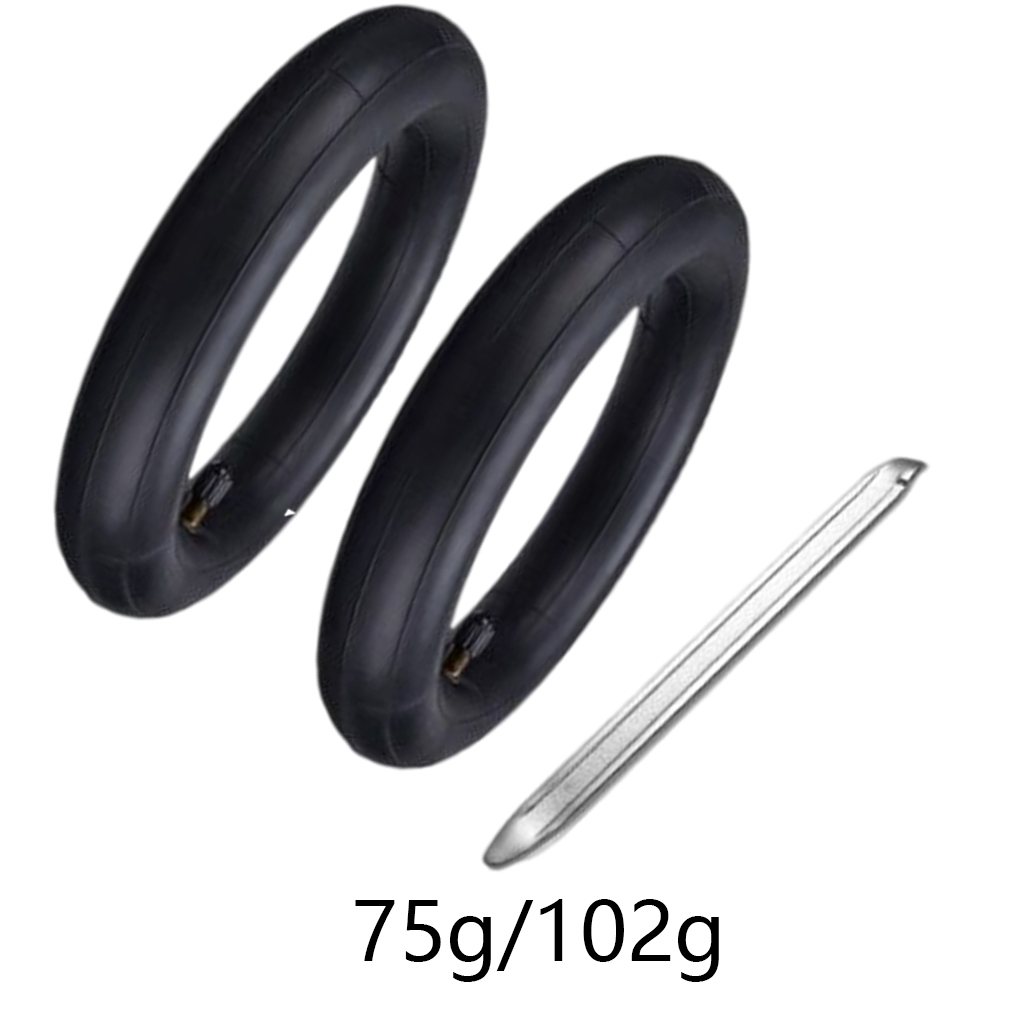 2Pcs Electric Scooter Tire Inner Tube Camera for M365 and Other Electric Skateboard with Crowbar