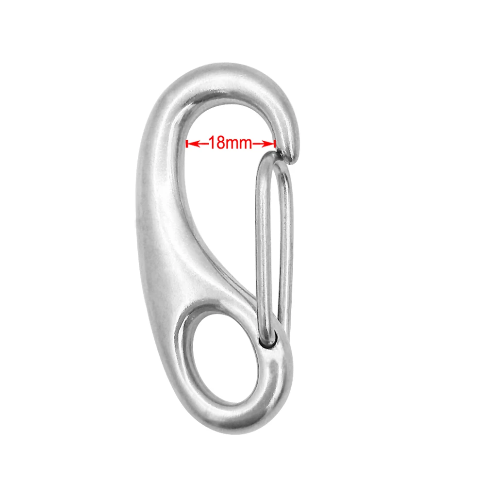 2" Indoor 50mm Spring Gate Snap Hook Clip for Dog Leash Carabiner Camping