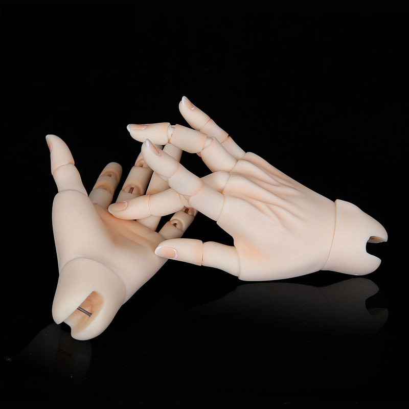 1/3 Resin Flexible Jointed Hands for BJD Male Dolls DIY Making Accessories