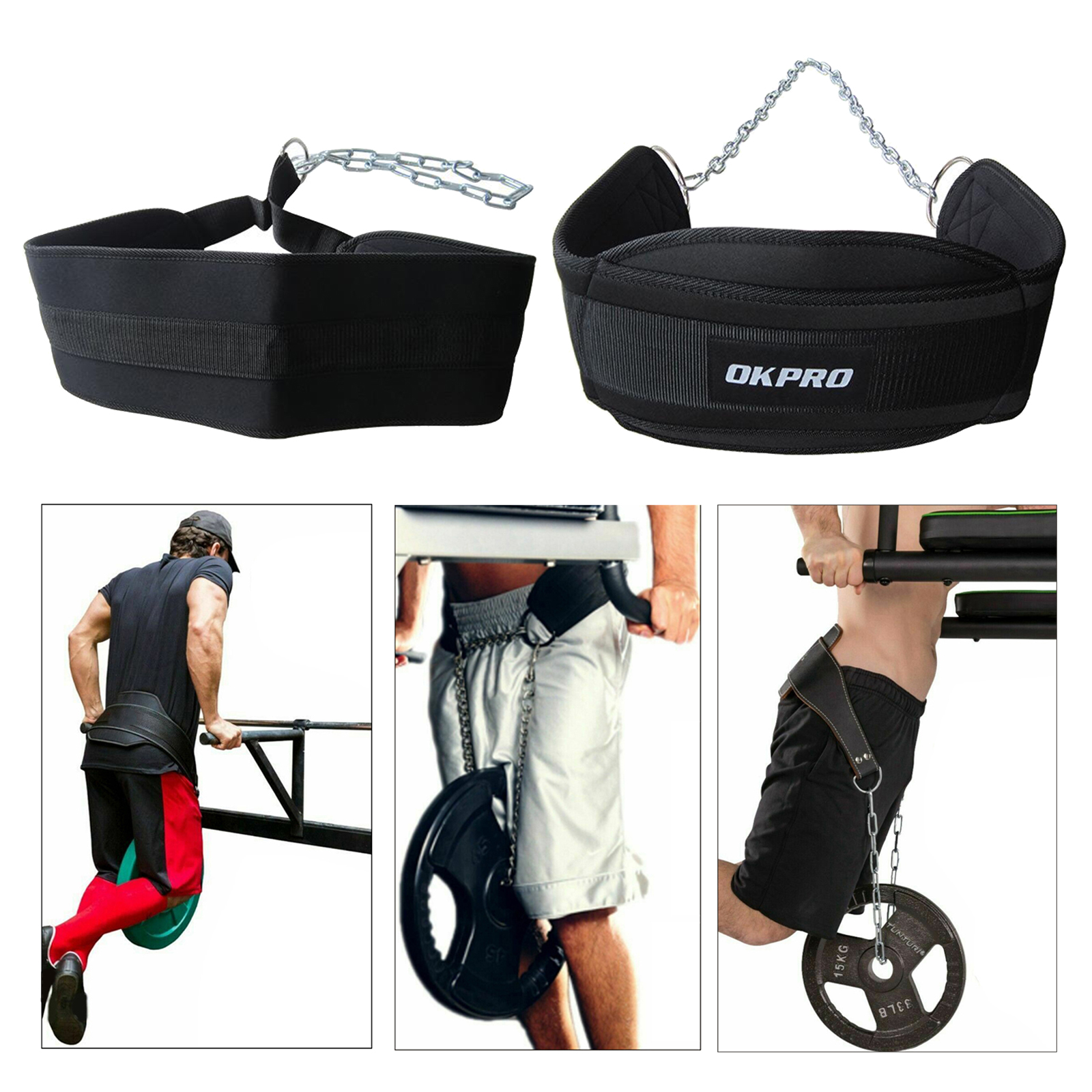 Nylon Dipping Belt Horizontal Bars Pull Up Weight Lifting Body