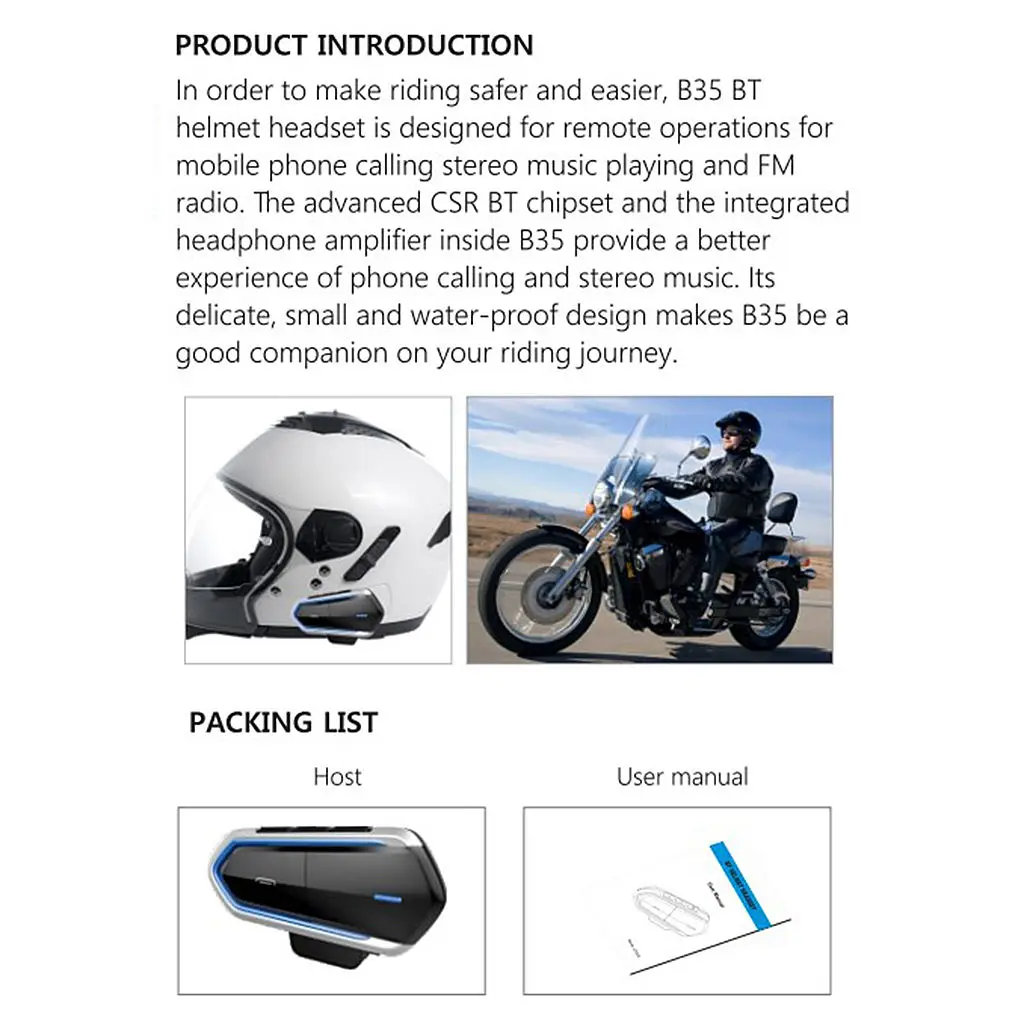 1000M FM Motorcycle GPS A2DP Bluetooth Helmet Interphone Headsets Intercom Helmet Protective Accessories