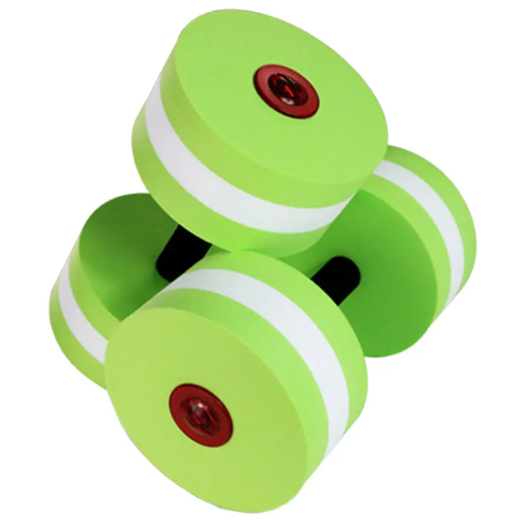 2 Pieces  Floatation Dumbbells - Foam Aerobics Water Pool Barbells Pool Exercise Swim Training Gear - Choice of Color