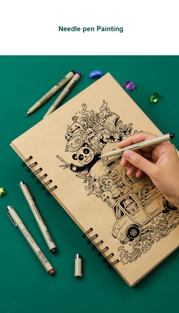 Sketchbook Watercolor, Kraft Paper Drawing Sketchbook