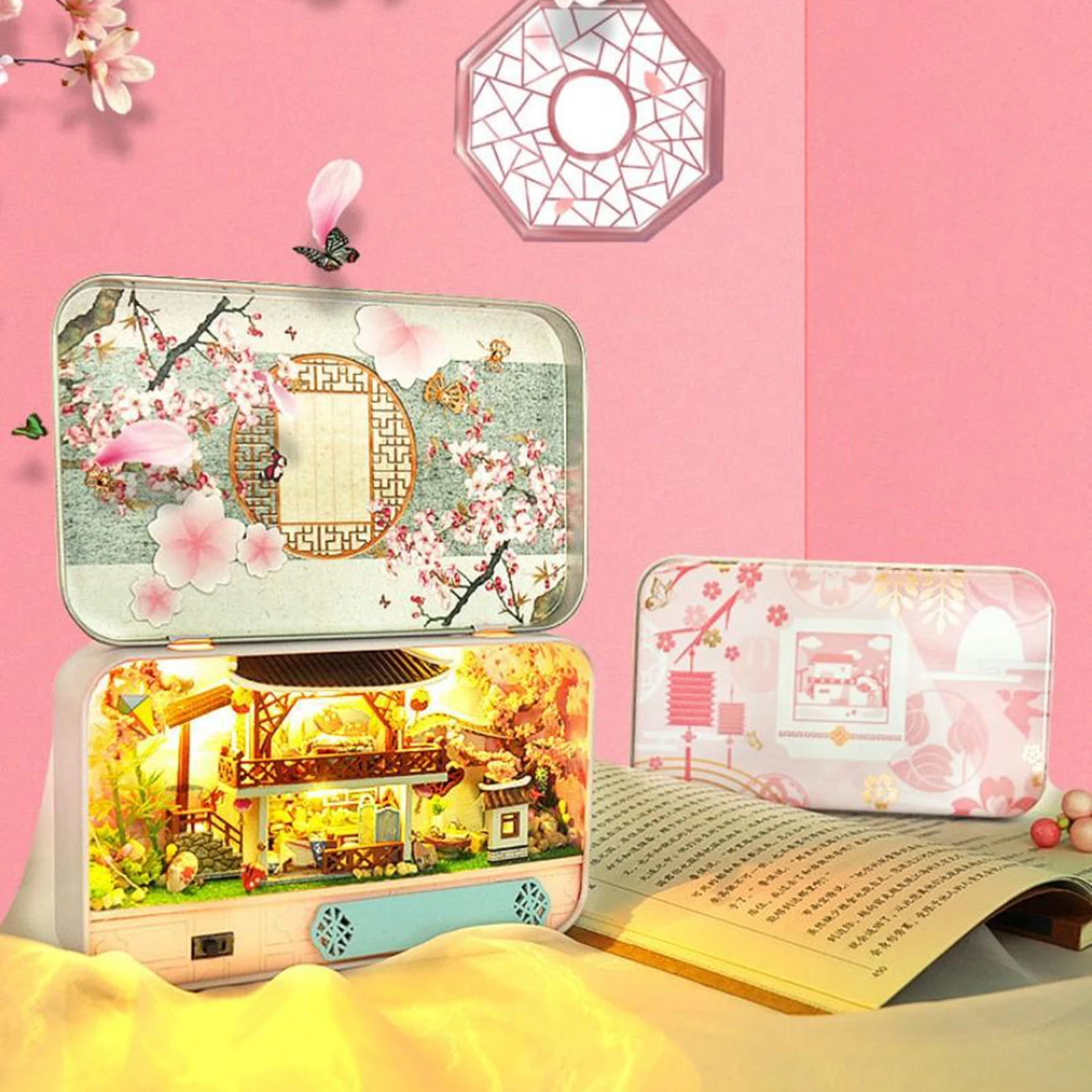 DIY Miniature Themed Box Theatre Doll House Vintage House Puzzles for Child