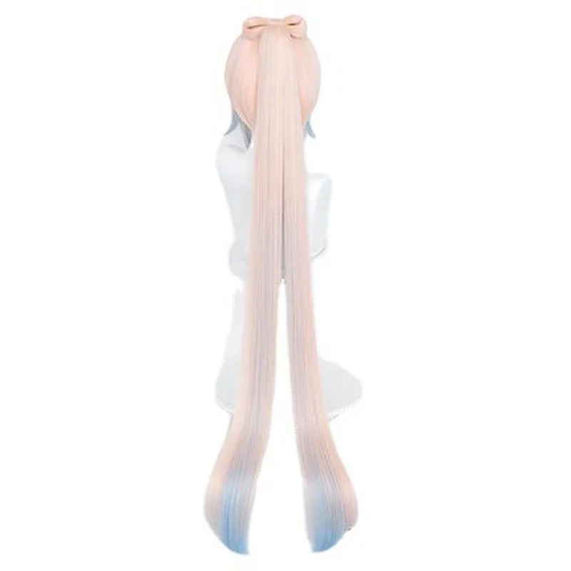 Genshin Impact Kokomi Cosplay 120cm Long Light Salmon-Colored Wig Cosplay Anime Cosplay Wigs Heat Resistant Synthetic Wigs Hair sexy police woman costume