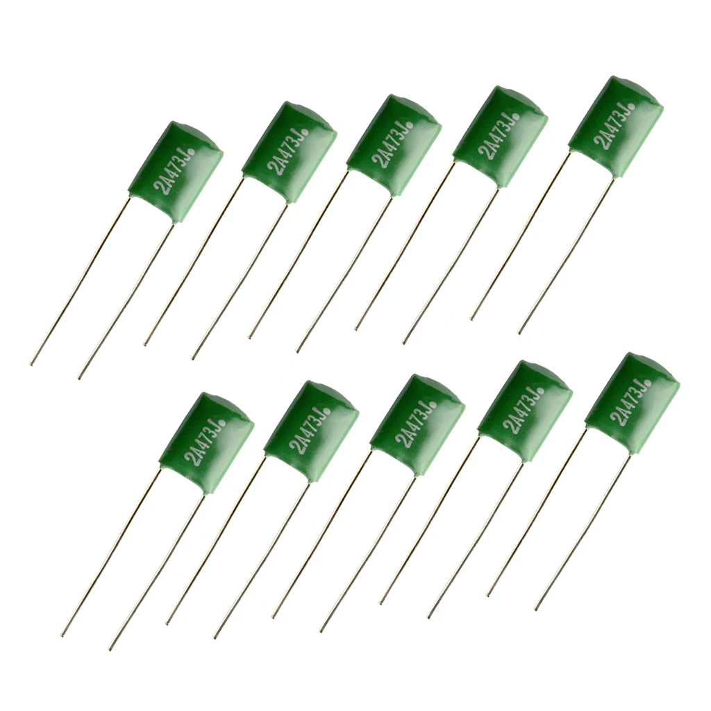 10x 0.047uf Polyester Film Capacitors Green for Electric Guitar/Bass Part Luthier Supply